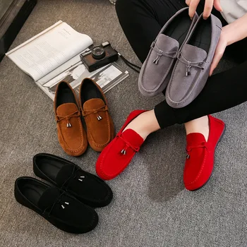 Brand 2019 Moda Stil De Vara Moale Mocasini Barbati Mocasini De Înaltă Calitate, Piele Naturala Pantofi Barbati Apartamente Gommino De Conducere Pantofi