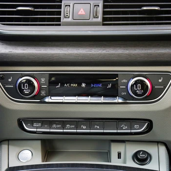 Consola centrala Butonul Rama Decor Decalcomanii de Styling Auto Pentru Audi Q5 FY 2018 2019 Interior din Oțel Inoxidabil Accesorii