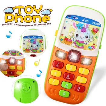 Kid telefon Mobil Telefon Mobil de Jucărie Electronică Telefon de Învățare de Învățământ Jucării Muzicale Mașină de Sunet Copil pentru Sugari Mai bun Cadou pentru Copii