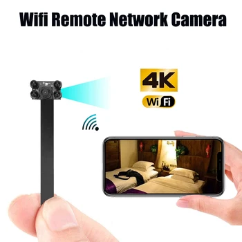 4K HD DIY Mini aparat de Fotografiat de Rețea Wifi Webcam IP P2P Camera Wireless Cam Camera Viziune de Noapte Micro-aparat de Fotografiat Mic Mini Webcam