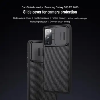 NILLKIN CamShield Caz Pentru Samsung Galaxy S20 FE 2020 glisați capacul pentru camera de protectie pentru Galaxy S20 FE 2020 caz capacul din spate