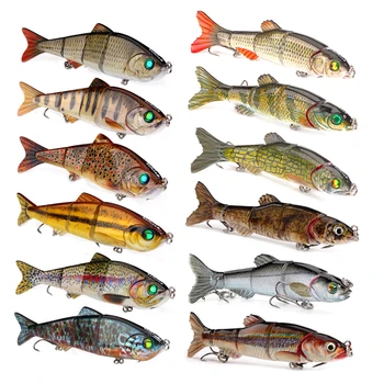 12pcs Multi Dinti de Iarnă de pescuit nada set Momeli Artificiale de Pescuit la crap Greu Momeala Swimbait Pentru pescuit accesorii