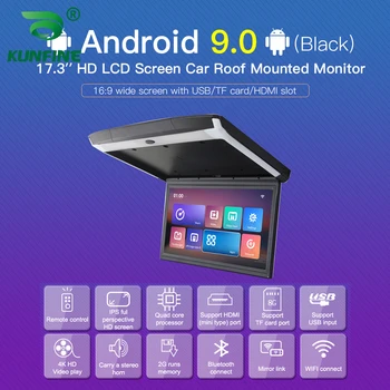 17.3 inch Display digital ecran Android 9.0 Acoperiș Masina Monitor LCD Flip Down Ecran Aeriene Multimedia Video Tavan muntele Acoperiș