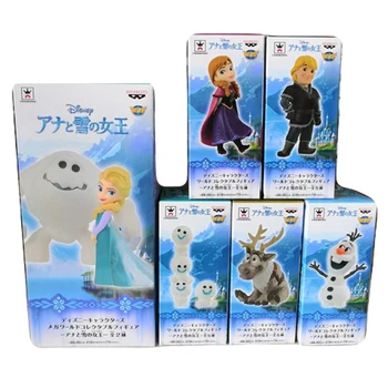 Disney Frozen 2 Snow Queen Elsa Anna PVC figurina Olaf, Kristoff, Sven Păpuși Anime Figurine de Jucarie pentru Copii Copii Cadou 5~11CM