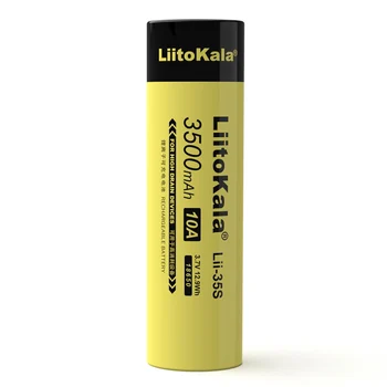 4BUC LiitoKala 18650 Baterie Lii-35S 3.7 V Li-ion 3500mAh 10A descărcare de gestiune a bateriei de Alimentare Pentru dispozitive de ridicat de scurgere