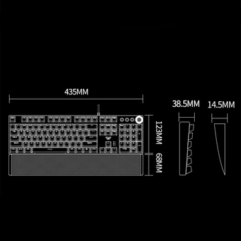 NOI AULA Mecanice Tastatura Negru/Albastru/Rosu/Maro Comuta Tastaturi Jocuri pentru Tableta Desktop ADAUGA rusă, spaniolă, arabă, ebraică