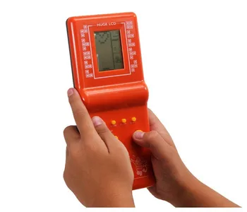 Hot Clasic Joc Jucărie de Învățământ pentru Copii Dezvoltarea Intelectuală Tetris jocuri Portabile Jucători de Mână Electronice Jucarii pentru Copii