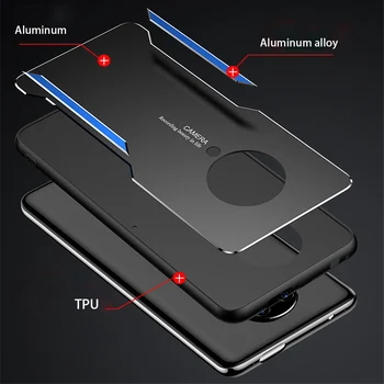Pentru Xiaomi poco f2 pro Caz de Lux Metal Dur Aluminiu Silicon Bara de Protecție Caz de Telefon pentru Pocophone f2 pro Acoperi