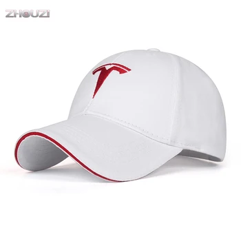 Moda Brodate Reglabil Car Logo Baseball Cap Fani Masina Pălării Pentru Tesla Model 3 Model X Model s Model Y Accesorii Auto