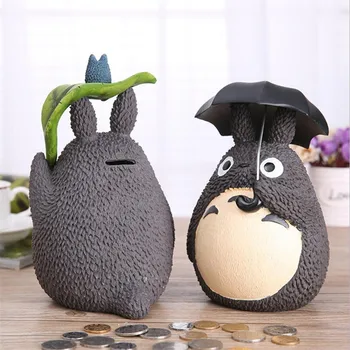 Vecinul meu Totoro pusculita Rășină Totoro Figurine Stil Japonez de a bate Monedă Cutie 1 buc moneda băncii Copil pusculita, drăguț