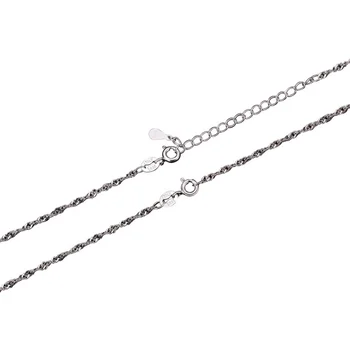 TS-006 argint 925 colier de lanț de unda de apă lanț clavicula lanț gros 10buc 45cm lanț lung de femeie de moda lanț