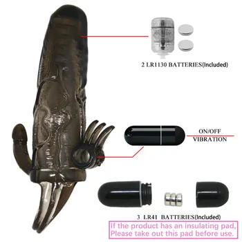 2 Tipuri de Vibratoare Penis Enlarger cu Inel Prezervativ Vibrator Extender Produse Sexuale pentru Sex Bărbați Adulți Erotic Intim Magazin de produse
