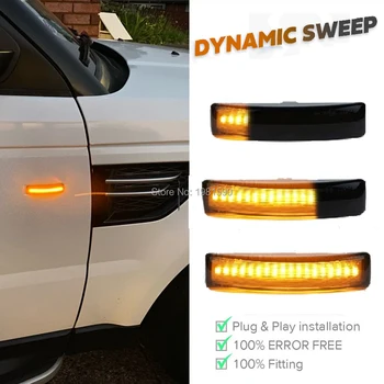 LED-uri de Apă care Curge de Semnalizare Lampă de semnalizare Secvențială Lumini Semnalizare pentru Land Rover Freeland Discovery 2 3 4 Range Rover Sport