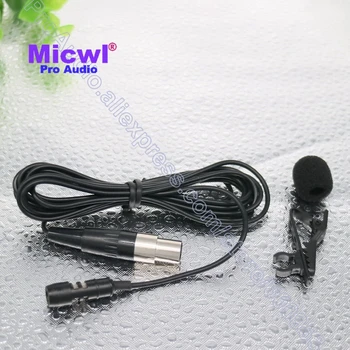 MICWL Clip-On Lavaliera Rever Microfon Omnidirectional pentru Shure Wireless TA4F mini 4Pin XLR
