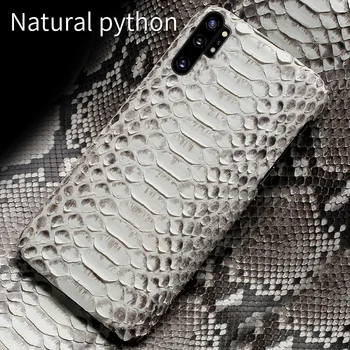Autentic Python Piele de caz pentru Samsung galaxy Note 10 20 9 S20 Ultra FE A50 A70 A71 a51 A41 S10 S7 S8 S9 Plus coperta din piele de Sarpe