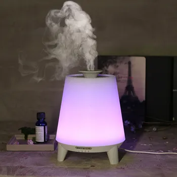 GRTCO LED Lumini de Noapte Aromoterapie Umidificator de Aer, Ulei Esențial Aroma Difuzor cu Difuzor de Lucru cu Alexa App sau Bluetooth
