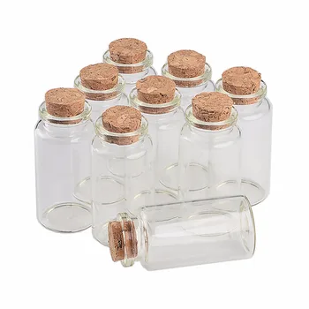 25 ml Flacoane de Sticlă Cu dop de Plută Mică, Transparent, Clar Mini Gol Flacoane de Sticlă Borcane Pachet Cadou Pentru Nunta de Vacanță Sticle 50pcs/lot