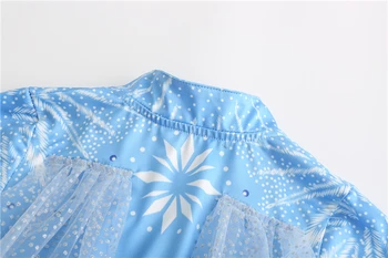 Regina zăpadă de Anul Nou Elza Costume pentru Fete Printesa Elsa Rochie Jambiere Îmbrăcăminte Set de Lux alba ca Zapada Dress Up