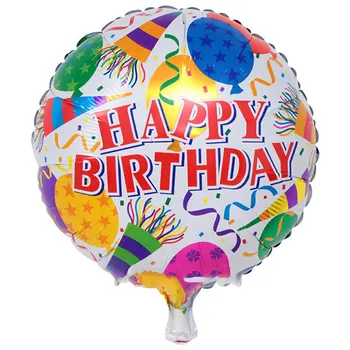 50PC de 18 inch la mulți ani balon folie de Aluminiu baloane cu Heliu petrecere decoratiuni copii jucărie Consumabile