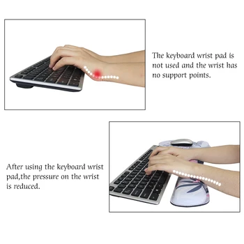 Mouse Pad cu Încheietura Restul pentru Calculator Mackbook Tastatura Laptop Mouse-ul Mat cu Mâna Restul Soareci Pad
