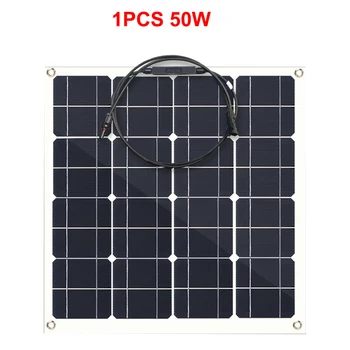 Flexibil Panou Solar de 50w 18V Pentru 12V Baterie Solara Sistem de Încărcare Cu Celule Monocristaline