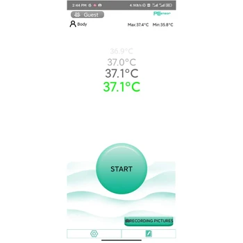 2021 Nou Telefon Mobil Termică cu Infraroșu Termometru Temperatura de Înregistrare de Tip C cu APP