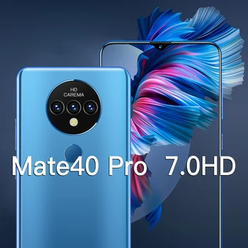 Cele mai noi Mate40 Pro 7 Inch HD Ecran Complet Smartphone-uri Android 12GB+512GB 10-Core 5G SĂ Telefoanele mobile MTK6889 Dual SIM Telefon Mobil