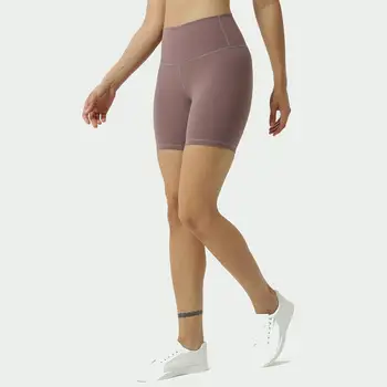 Pantaloni Scurți de sport Colanti de yoga pentru Femei Jambiere Talie Mare sală de Gimnastică Antrenament de Fitness pantaloni Scurți pentru a rula Doamnelor de Vară Ultra Elastic Hip 6