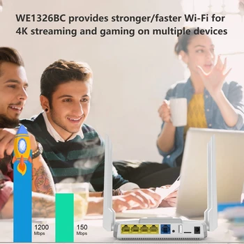 Cioswi de Mare Viteză Dual Band Wireless Router Wifi WE1326-BKC 3G 4G LTE Modem cu SIM Slot pentru Card de Călătorie de Afaceri Antene High Gain