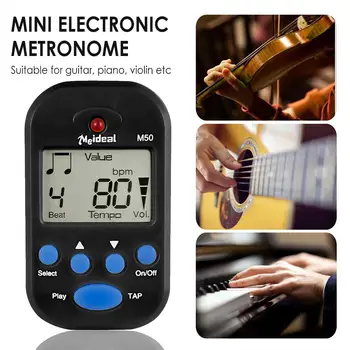 Pentru Pian, Chitara, Saxofon, Flaut, Vioară, Tobe Accesorii Instrument de Mini Metronom Digital Multifunctional Bate Tempo Metronome