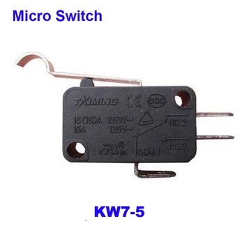 Calitate de Top Pret de Vanzare 50 buc o Mulțime KW7-5 5A Mininature Micro comutator limitator Cu Ars Ocupe de Cupru de Contact