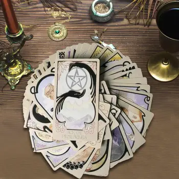 80 Eteric Viziuni Iluminate Tarot Tarot Carduri Potrivite Pentru Card De Începători Și Entuziaști, Nu Este Ușor Să Rid Și Reutilizarea
