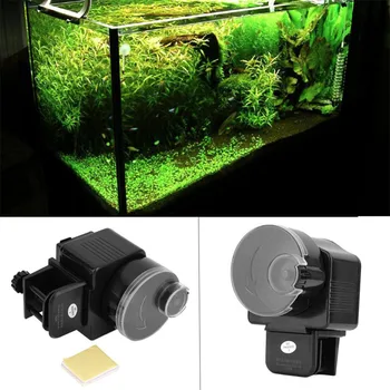 Automate de pește alimentator trompeta nou și convenabil reglabile automat de pește alimentator pentru digital acvariu automată pește alimentator T6