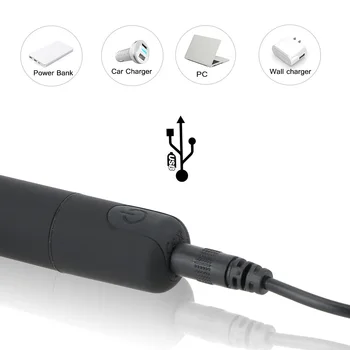 USB Reîncărcabilă Mini Glont Vibrator cu 10 viteze rezistent la apa G-spot Clitorisul Stimulator Anal Dildo Vibrator Adult Jucarie Sexuala pentru Femeie
