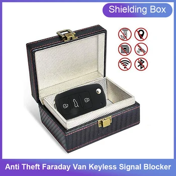 Noi Antifurt Faraday Van Keyless Semnal de Blocare RFID Faraday Breloc Caz de Protecție de Radiații de Protectie Cutie