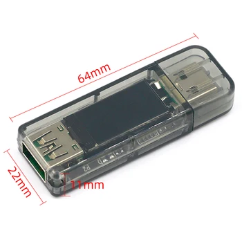 5A USB tester ecran color de Tensiune ampermetru de putere capacitate de încărcare rapidă protocol încărcător de încărcare comoară