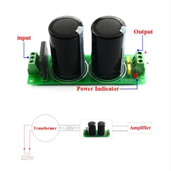 Amplificator Redresor Filtru de Bord DC Dual Audio Modul de Alimentare cu capacitate Terminat bord B8-001