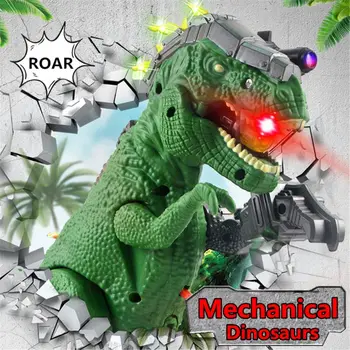 Mecanice Dinozaur T-Rex Electric Jucărie Mare De Mers Pe Jos Dragon Jucărie Cu Sunet De Lumină