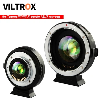 Viltrox EF-M2 Focal Reducer Rapel Adaptor Auto-focus 0.71 x pentru Canon EF mount lens a M43 camera GH5 GH4 GF7GK GX7 E-M5 II M10