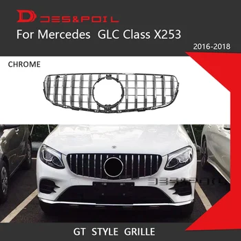 Pentru Mercedes Benz GLC Clasa X253 GT Grila Stil Vertical Bara Fata Racing Grill 2016-2018 Coupe SUV GLC43 GLC200 GLC260