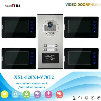 SmartYIBA Video Interfon Kituri Pentru 2 până la 12 etaje Clădiri de Apartamente RFID Soneria Ușii Telefon, Interfon, Sistem de Securitate