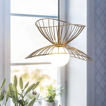 Creative Design de Lux Pandantiv Lampă de Plafon Decor Acasă Gold Black Metal Sconces LED Suspensie Agățat lampă cu Fir Reglabil