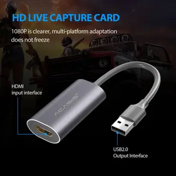 HDMI Video cu placa de Captura USB 2.0 HDMI Video Capture Card Adaptor pentru PS4 Jocul DVD, camera Video HD, aparat de Fotografiat Înregistrare Live Streaming