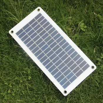 BUHESHUI 18V 10w Celule Solare Transparente, Semi-flexibil Policristaline Panou Solar DIY în aer liber Conector DC 12V incarcator de Baterie
