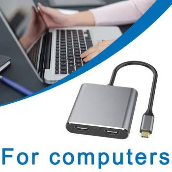 HDMI Tip C Adaptor 4K C La Dual HDMI Cablu USB 3.0 Portul de Încărcare Converter Pentru MacBook Pentru Samsung Galaxy Dex