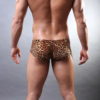 2016 nou brand de designer moda lenjerie de corp cu chiloți de leopard lenjerie de corp pentru bărbați pantaloni scurți confortabil respirabil pantaloni pentru bărbați