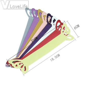 50Pieces Perlate Hârtie Fluture Inele pentru servetele Petrecere de Nunta Banchet masa Decor de Masă Șervet Gros de 8 Culori 2,5 cm x 21cm