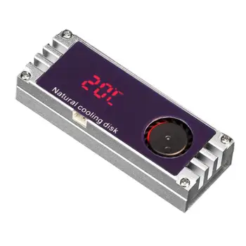 M2 SSD Radiator Ventilator de Răcire Temperatura OLED Display Digital M. 2 2280 NVME SSD Hard Disk Thermal Pad Cooler Napolitana Radiator