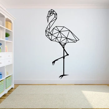 Flamingo Abstract Poligonale decalcomanii de perete Animale Geometrice Arta autocolante de Perete Design Interior Acasă Office Home Decor G779