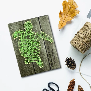 Sea Turtle Model de Unghii String Art Kit Desen 3D Unghii Lichidare Linii de Lichidare Desen